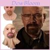 Breaking Bad Máscara Blanca Látex Cabeza Calva Anciano Halloween Cosplay Accesorio