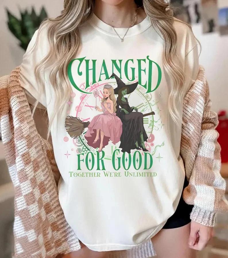 Wicked Elphaba Glinda Together Were Unlimited Shirts Changed For Good S