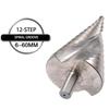 HSS Step Drill, 0.2 - 2.4 inches (6 - 60 mm), 12 Steps, Step