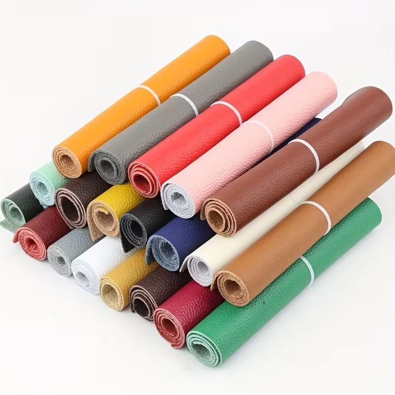 20 color head layer cowhide genuine leather material 1.5mm thickness lychee pattern genuine cowhide handmade DIY headboard sofa