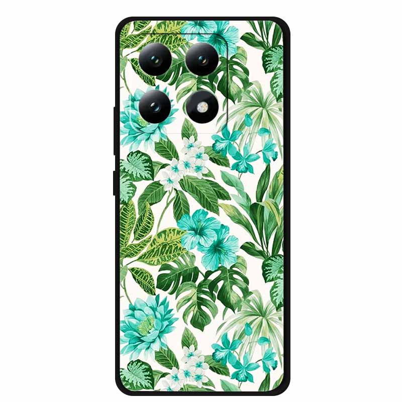For Xiaomi 15T 5G Case Colorful Flowers Soft Silicone TPU Back Case For Xiaomi 15T Pro 5G Capa Boho Colorida Anti-Scratch Cover
