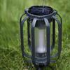 1/2Pcs Solar USB Rechargeable Lantern IP65 Waterproof Flickering Flame Hanging Lantern 2 Modes Outdoor Garden Patio Camping Light