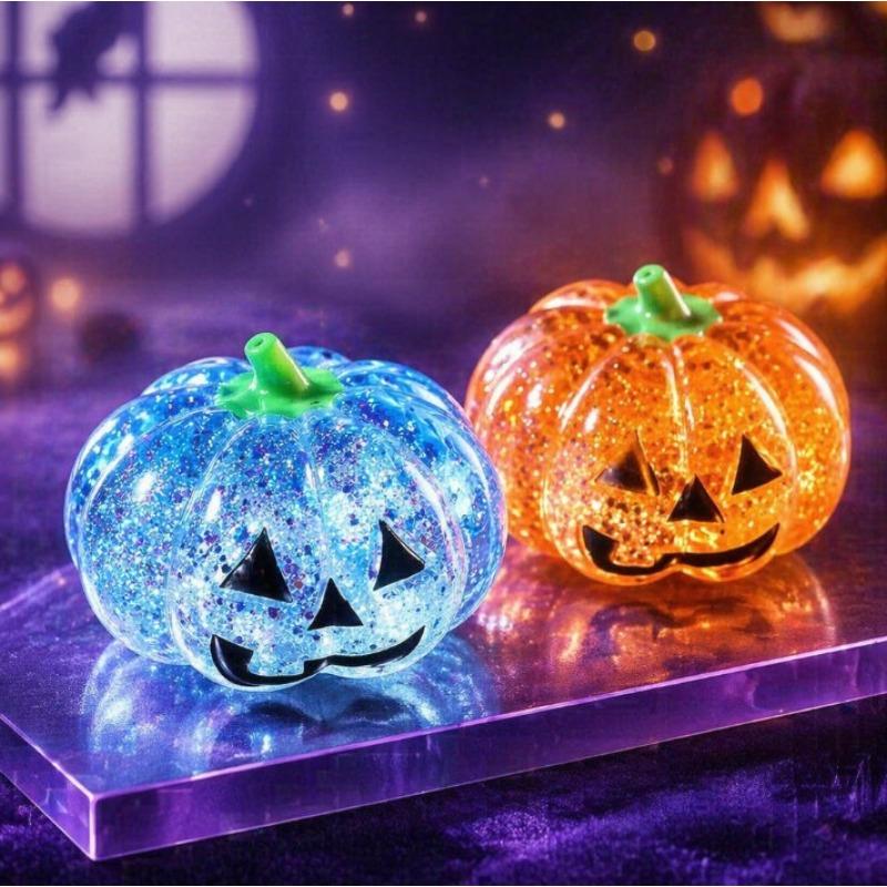New Pumpkin Head Flash Squeezing Toy Slowly Rising Soft Non Stick Anti Tear Soft Soothing Adult Stress Relief Toy