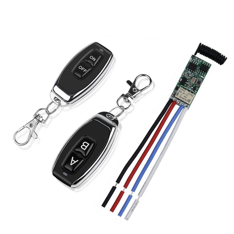 1 Set LED Lamp Controller Micro Receiver Transmitter 433mhz DC 3V 6V 12V 24V Mini Relay Wireless RF Remote Control Switch