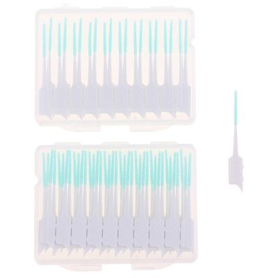 20/40Pcs Interdental Brush Cleaning Between Teeth Oral Care Toothpick Dental Tool Floss Orthodontic Oral Dental Hygiene Tool
