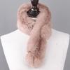 Hot Sale Women Winter Real Rabbit Fur Scarf Lady Warm Rabbit Fur Scarves Knit Natural Real Rabbit Fur Ring Casual Muffler