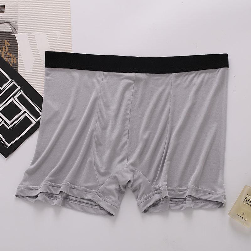 Premium Men's Quick-Dry Red Silk Boxer Briefs - Summer Edition