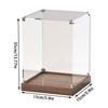 Wooden Bottom Storage Box Window Acrylic Toy Gundam Building Block Box Glue-Free Dust Cover