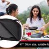 Camping Frying Pan Bag with Handle Wear-Resistant Skillet Bag Waterproof Camping Cookware Organizer Outdoor BBQ Tool for Kitchen