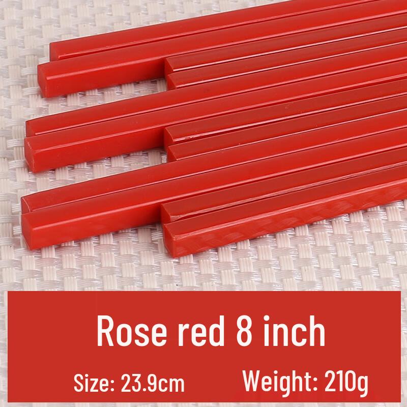 MOLUONA Red Melamine Household Chopsticks