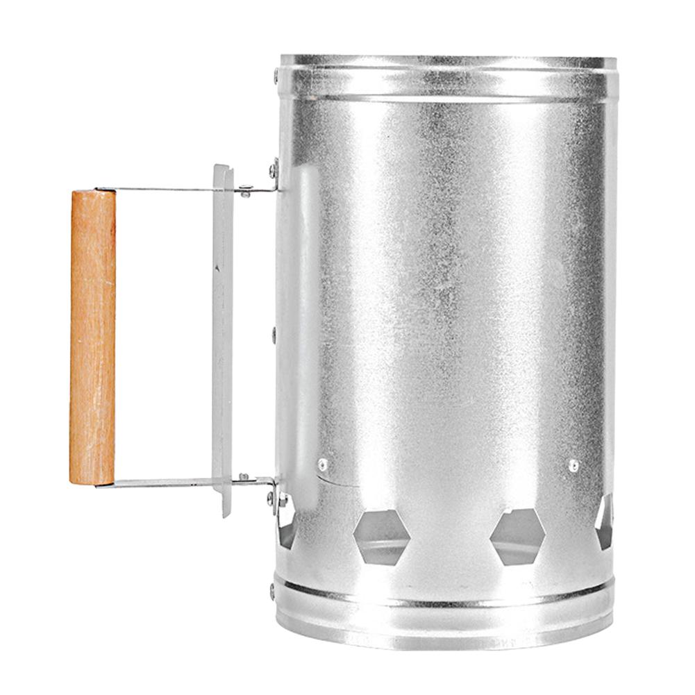 

Ведро для розжига огня для барбекю на открытом воздухе, быстрое разжигание огня, брикеты, стартеры, инструменты для барбекю, угольная печь, бочки серебряный