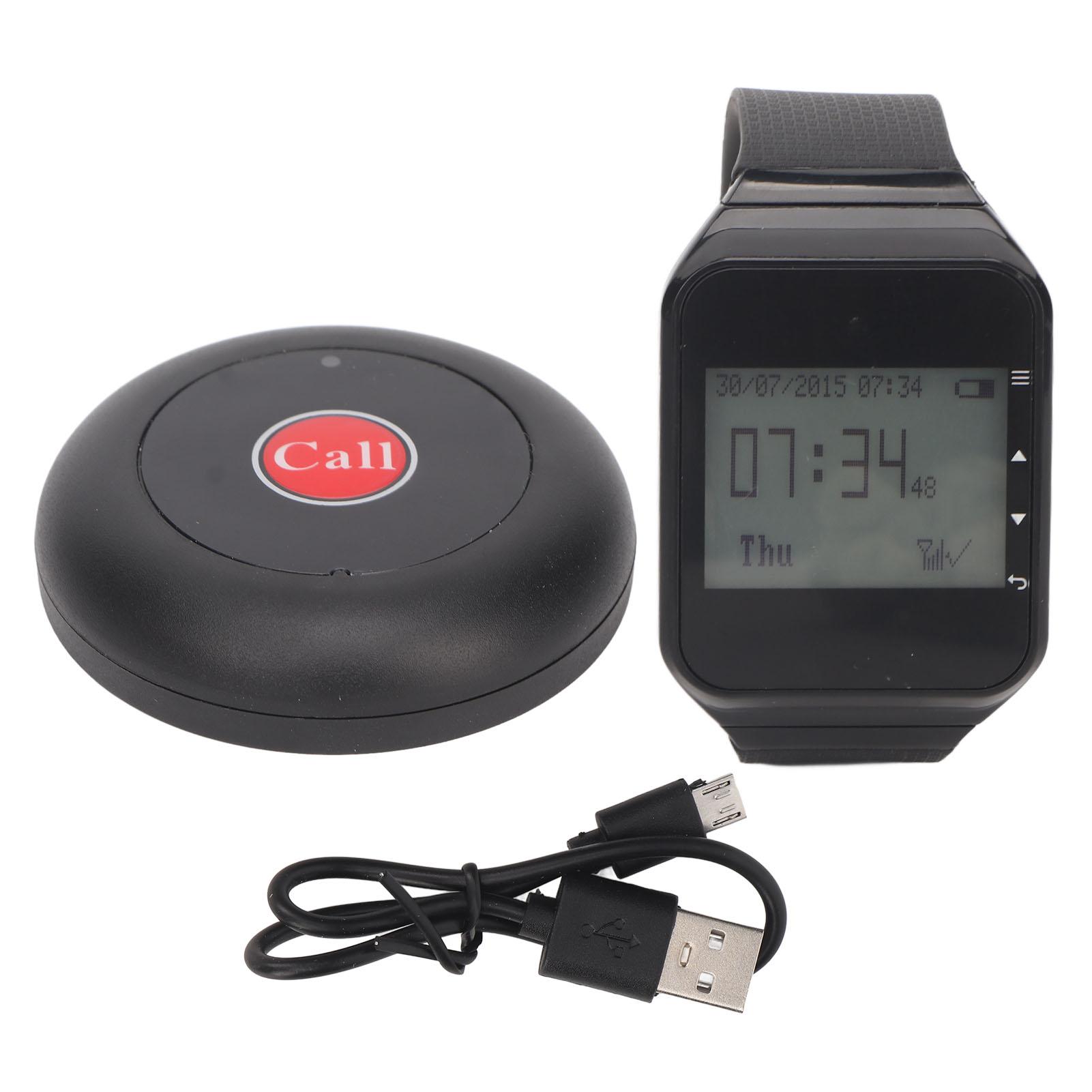 

Беспроводной пейджер для часов 1 приемник для часов 20 пейджеров Беспроводная система вызова для ресторана отеля