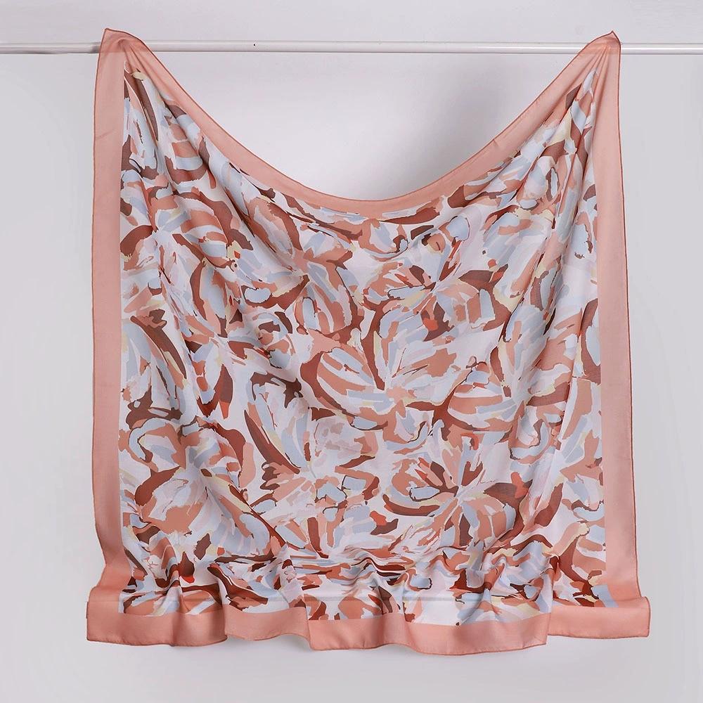 New Malaysian-Style Headscarf For Women 110Cm Square Scarf Versatile Printed Decorative Sun Protection Shawl Summer Bandana Wrap
