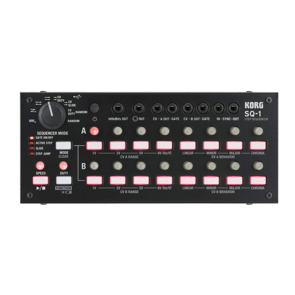 KORG SQ-1 Step Sequencer Connect and Control Any Device with Ease. Features a Wide Range of Connections, Compact Design, USB Bus Power, and a