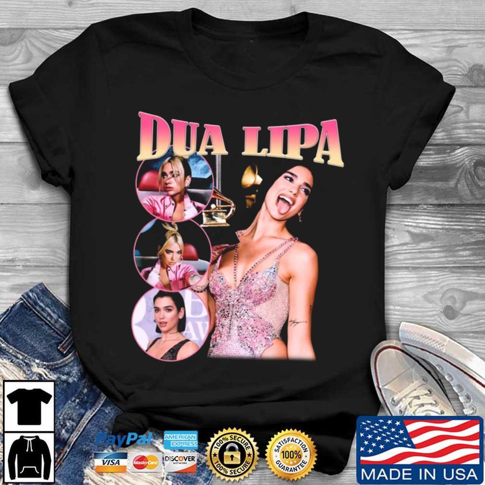 Dua Lipa Shirt Retro Vintage Dua Lipa Shirt Black Unisex All size Shirt E465 Unisex T-Shirt M