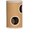 Cat Tree with Plenty of Space, Plush Cover, Sisal Surface, diameter 35 x 60H cm, Brown-Beige, 10 kg