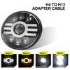 Car LED Roung Light 7in Diameter 500W 6 Beads Aluminium Alloy Round LED Car Light Round LED Car Light Car LED Round Light