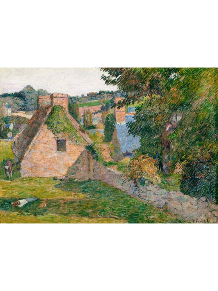 

Винтаж HD Печать Поля Гогена Известные Картины Холст Мата Муа Пейзаж Ретро Настенное Искусство Для Современной Гостиной Украшения Дома 21x30cm No Frame