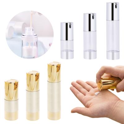 Airless-Pumpflasche, nachfüllbare Reisebehälter, leere Kosmetikflasche, Vakuumflasche für Lotion, Händedesinfektionsmittel, Toner, Feuchtigkeitscreme und Serum