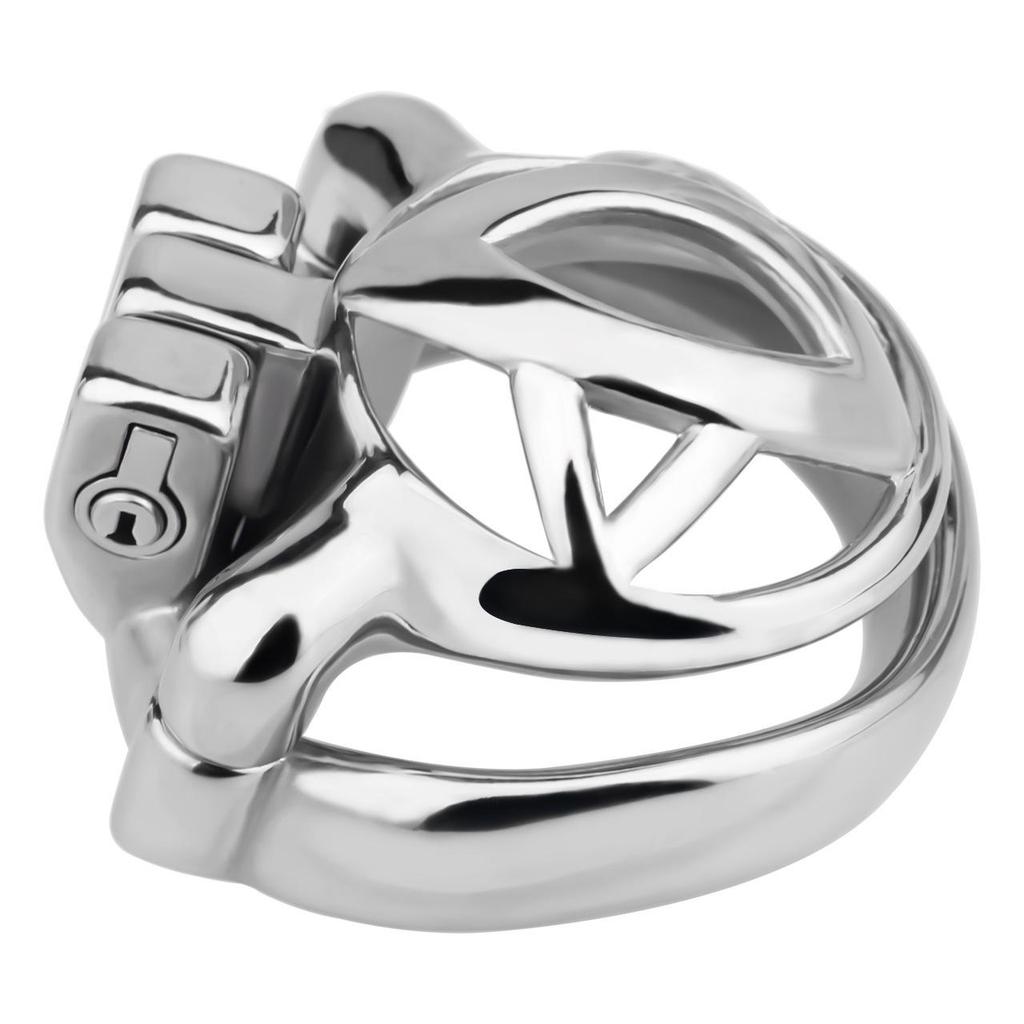 FRRK Men's Stainless Steel Cock Chastity Lock - Adult Toy