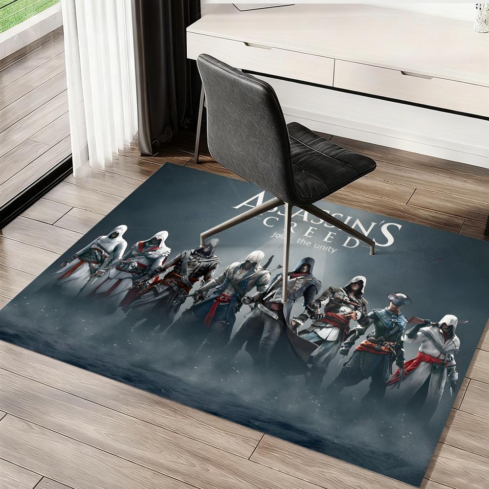 Tappetino per Pavimento per Fan del Gioco Assassins-Creeds Morbido Spesso Assorbente Antiscivolo Camera da Letto Soggiorno Zerbino Decorazione per la Casa Tappeti in Flanella