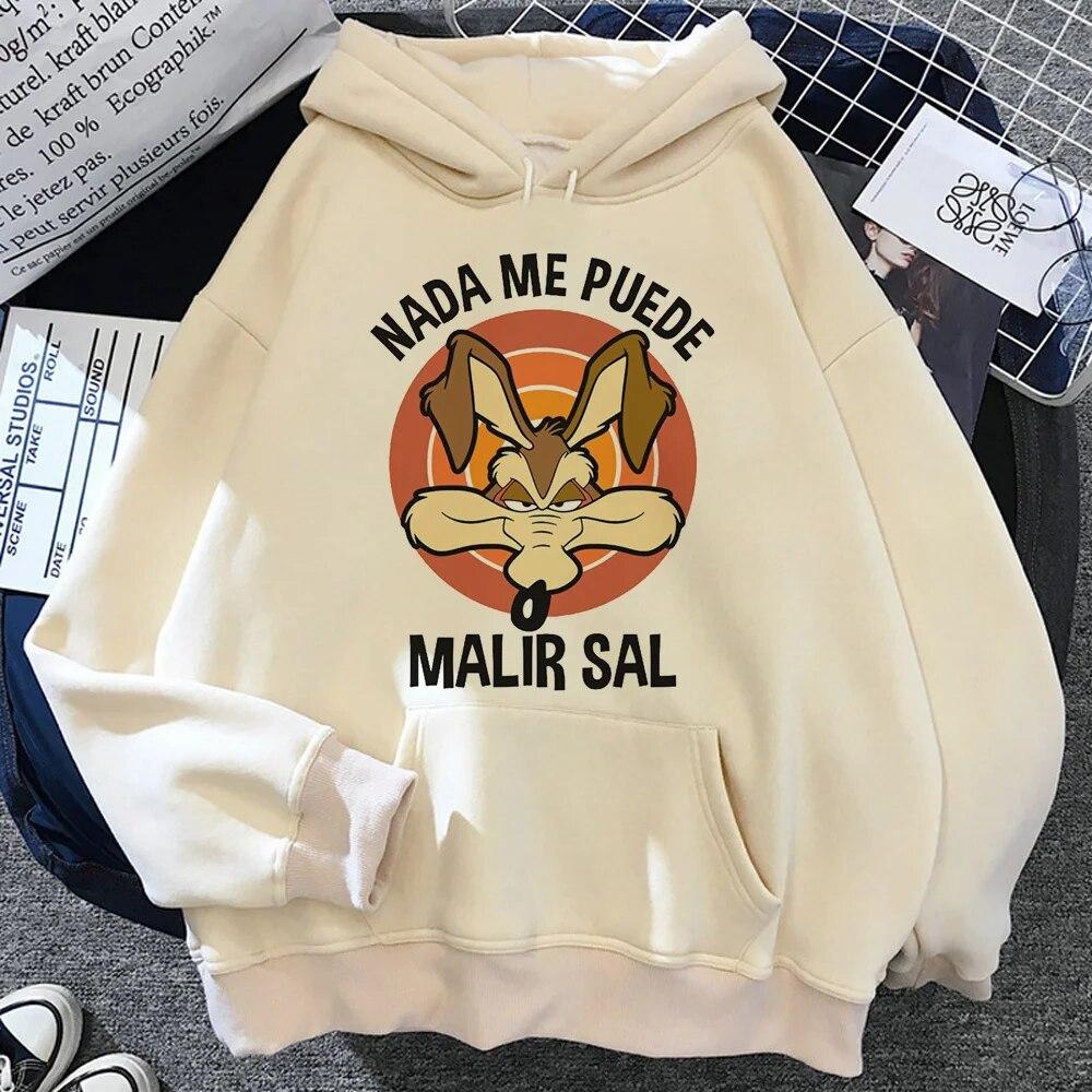 

Wile e Coyote hoodies women japanese gothic clothes women Fleece Pullover Unisex