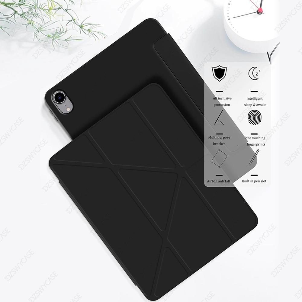Hülle für iPad 10. Generation 10,9 Zoll, Für iPad 11. Generation A16 11 Hülle, Silikon Schlank Schutzhülle, mit Stifthalter, Y-förmiger Ständer