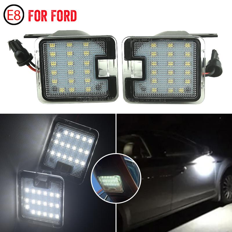 

Fit For Ford Mondeo MK5 14-20 Under Mirror Welcome Lamp 2x CANBUS LED Under Mirror Puddle Light For Ford Grand C-Max 2010-