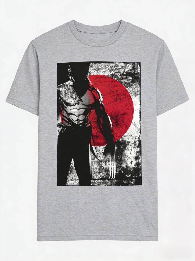 

Marvel Wolverine Berserker Sun Comic Print Unisexs and Womens Short Sleeve Plus Size Casual TShirts S