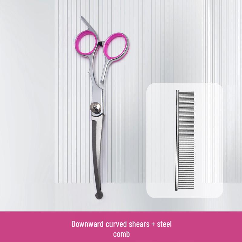 Professional Pet Grooming Scissors for Hair Trimming - Ideal for Teddy, Bichon, and Dog Hair Cutting.