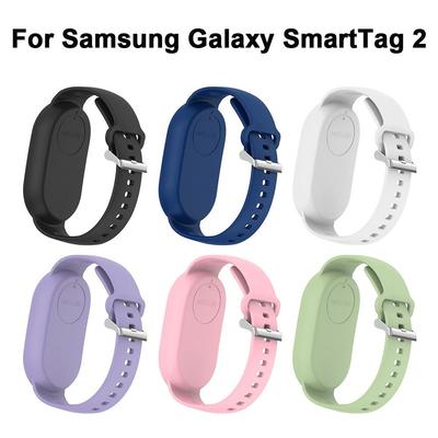 Silicone Kids Bracelet Holder Child Wristband Protective Cover Shell for Samsung Galaxy SmartTag 2