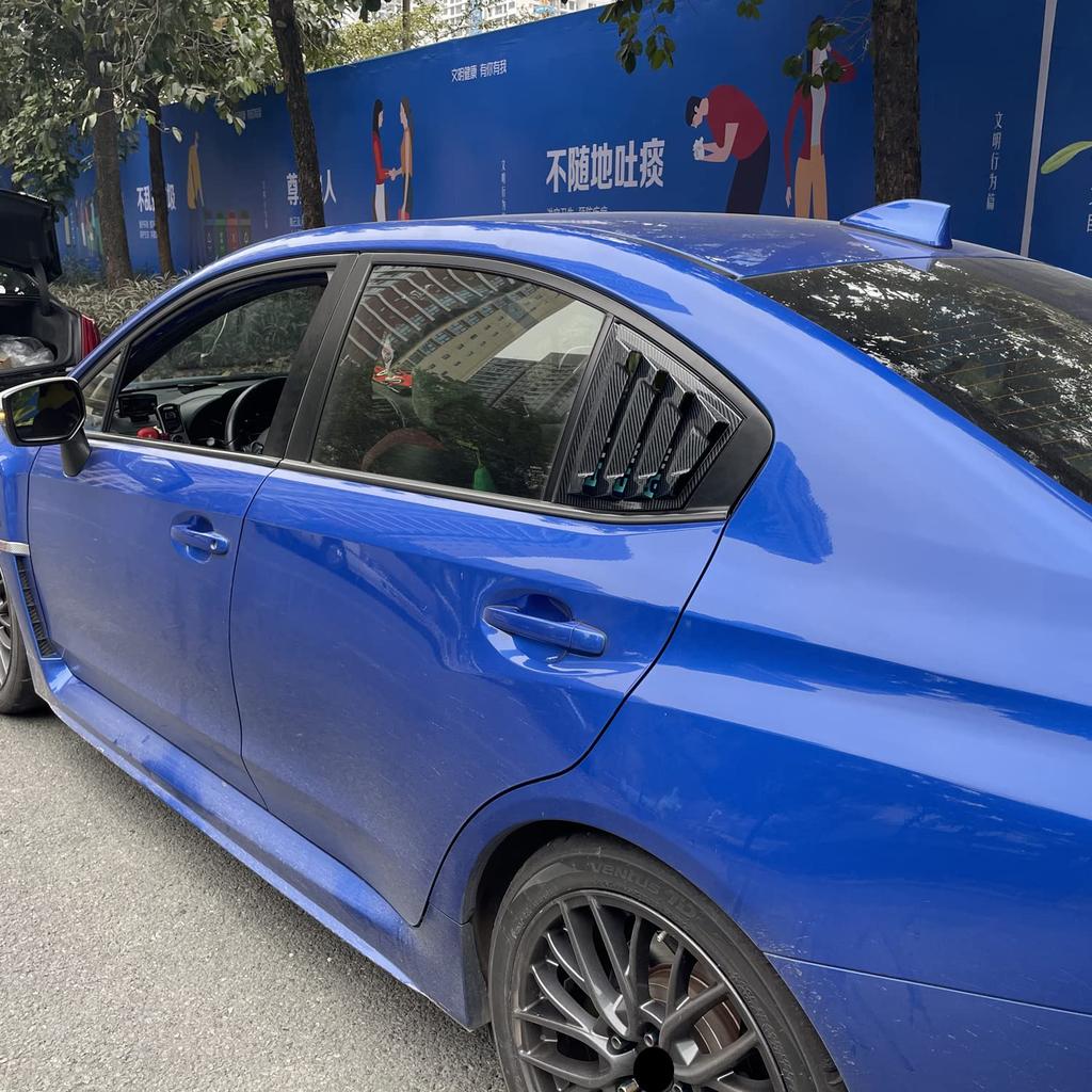 HØYTFLYVENDE Karbonfiber Bakrute Lamellpynt for Subaru WRX S4 STI Sterk og To Deksel for (VAG/VAB) 2014–2021. Ripesikker,