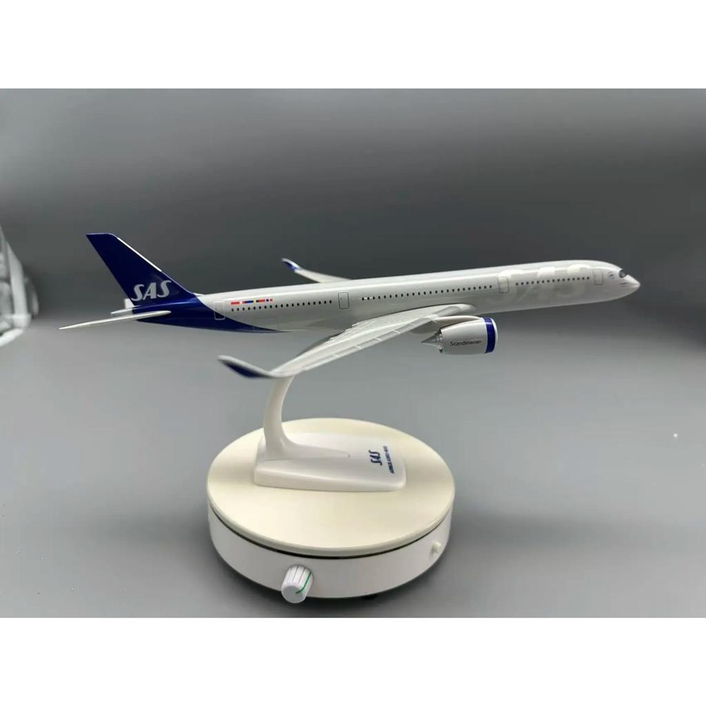 Nouveau Avion A350-900 SAS Airways à l'Échelle 1/200 Avion à Assembler avec Socle Modèles d'Avions Collection Jouets Décoration Cadeaux