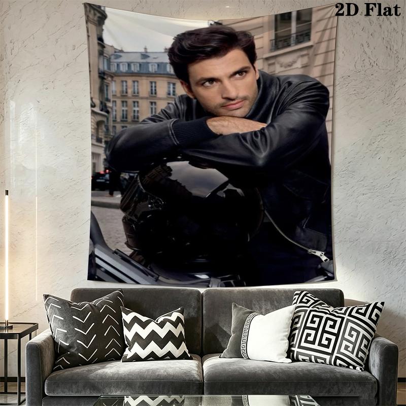 Carlos Sainz Wall Tapestry Aesthetic Wall Hanging Printed Fabric Blanket Decorative Tapestries for Bedroom Living Room Home Decor