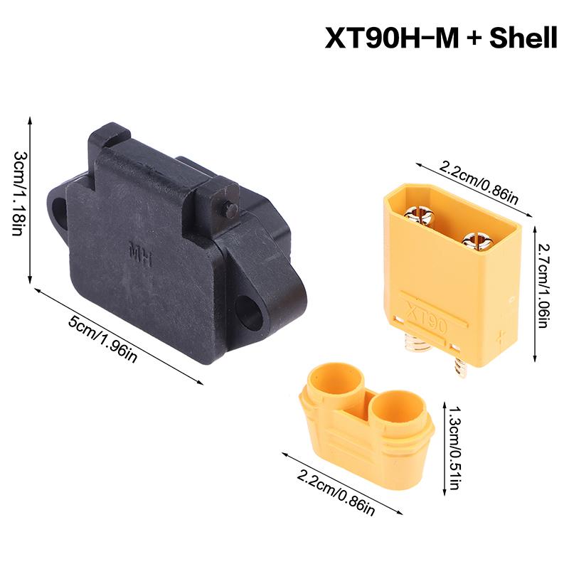 

Qs8-S Power Charging Plug Xt90 Male Female Diamond Shell Xt90S Anti-Fire Electric Vehicle Lithium Battery Modification Interface as the picture