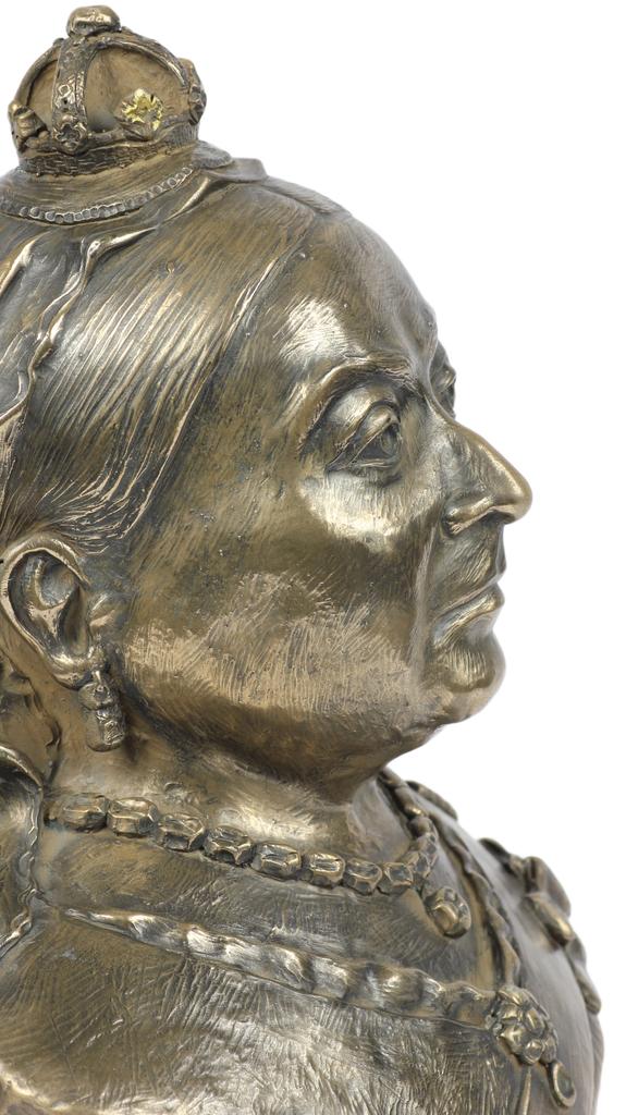 Alexandrina Victoria Queen Victoria - marble bust, statuette of a famous person, decoration for office, school, and hotel by the Art-Dog brand