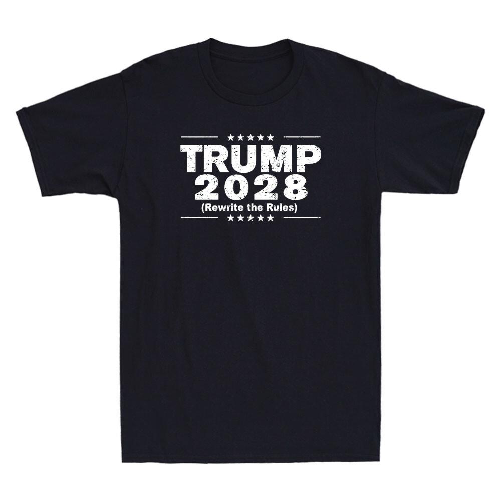 Tr*mp 2028 Rewrite The Rules Funny President Political Quote Retro Men039;s T-Shirt Unisex T-Shirt XXXXL