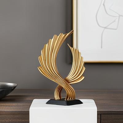 Décorations d'ailes en résine au design minimaliste moderne et luxueux, pour salon, chambre à coucher, entrée, armoire à vin, cadeau de pendaison de crémaillère