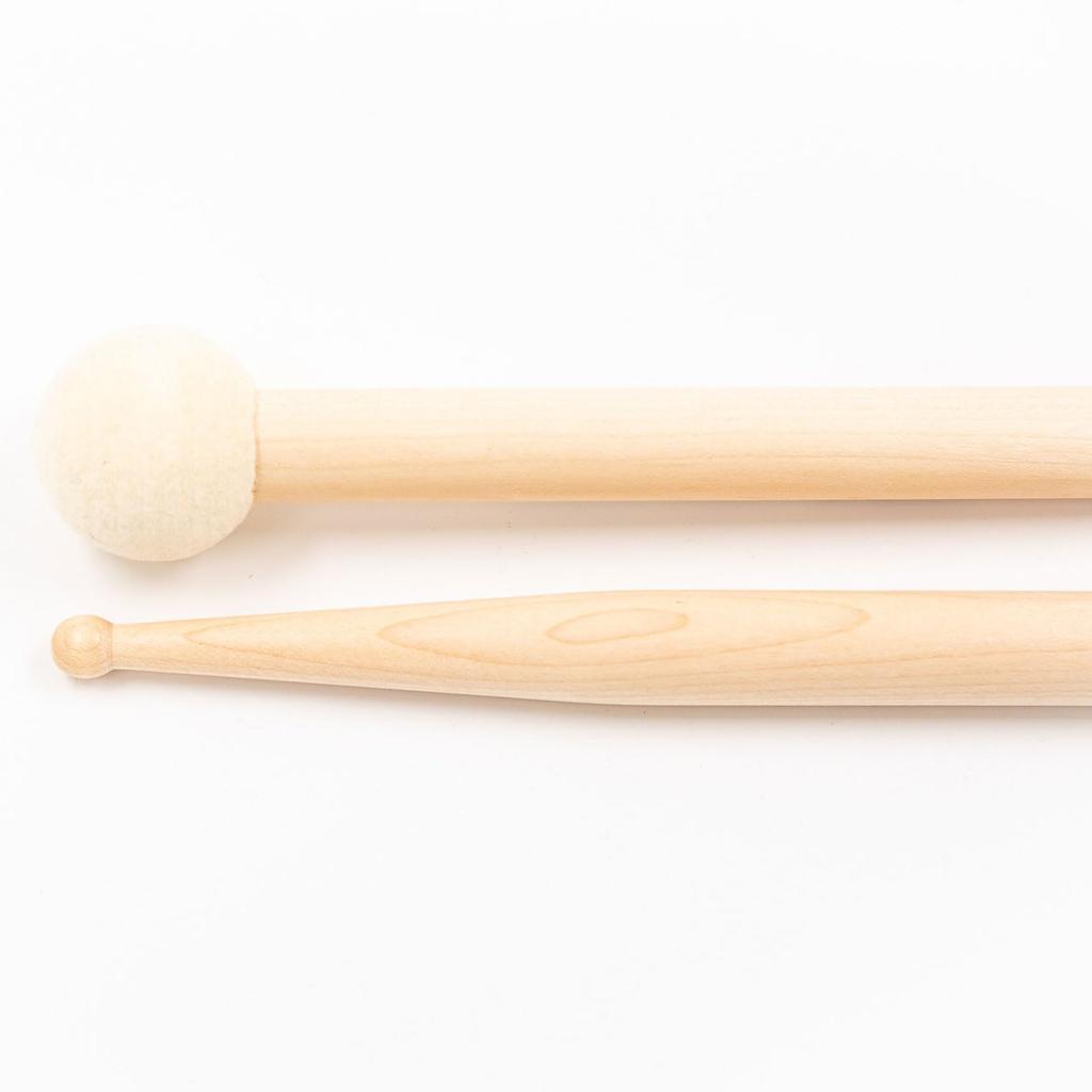 WINCENT Drum Combination Stick Hard Felt Ball Maple Stick/Mallet W-SD6 []