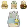 Childrens Bee Pattern Cartoon Backpack With Curved Shoulder Straps For School And Kindergarten