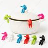 Clip Anti-Débordement pour Casserole Outils de Cuisine Support en Silicone Support Couvercle de Casserole Support pour Téléphone Portable Baguettes Cuillère Support Gadgets