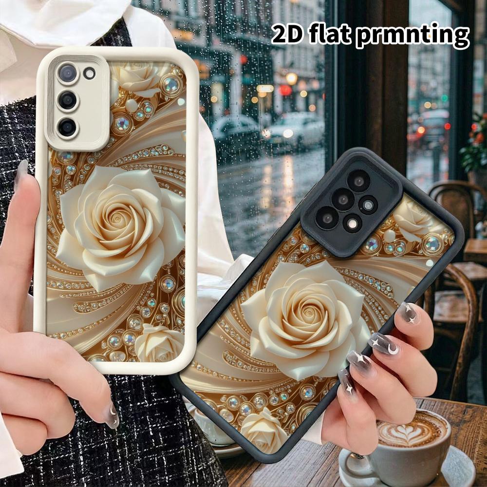 Phone Case: 2D Flat Samsung Galaxy A34 A35 M05 M06 S20 S22 S21 FE Plus 5G Layered Protective Case, Pearl Matte, Christmas and Halloween Gift