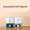 10KG Rice Bucket Dispenser Sealed Grain Case Cereal Food Storage Box Moisture-proof Transparent Powder Boxes Tank