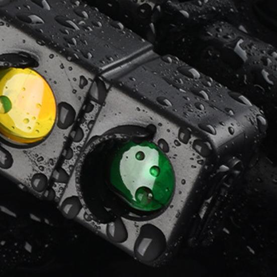 Ampel Fahrradrücklicht 3 Farben USB Wiederaufladbar MTB Rennrad Mountainbike Cartoon Wurstmaul Nachtfahrt Warnung Rücklicht