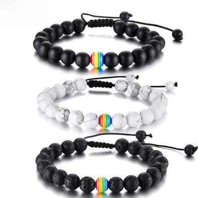 Vulkanstein Tigerauge Perlenarmband PB-017