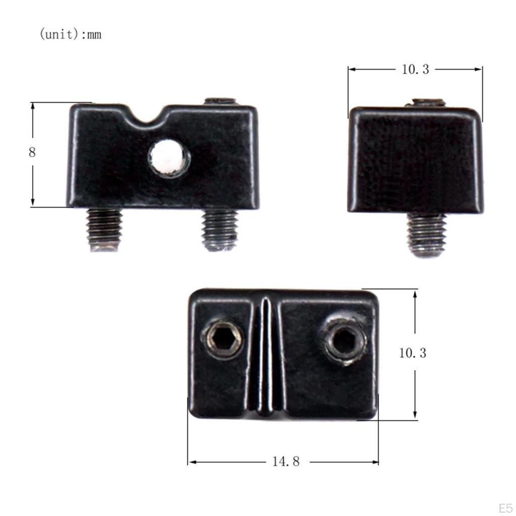 5 Attachment String Replacement Bridge Saddles Set Zinc Alloy