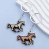 Vintage Metal Horse Keychain Pendant Backpack Hangings Decoration Souvenirs Gifts