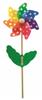 Wooden Pinwheel with Colorful Dots, 58 Cm
