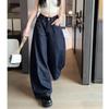 Koreanische Y2K High Waist Oversized Grunge Streetwear Jeans für Damen Lässige Baggy Pocket Hose Denim Hose mit weitem Bein