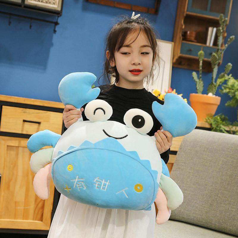 Simulation Crab Plush Toy Cute Cartoon Funny Cushion Accompany The Doll Sleep